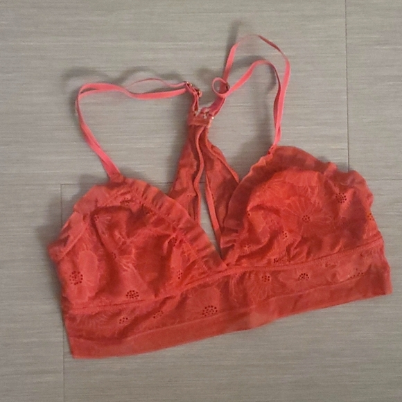 Floral, pink, bralette - Picture 1 of 3